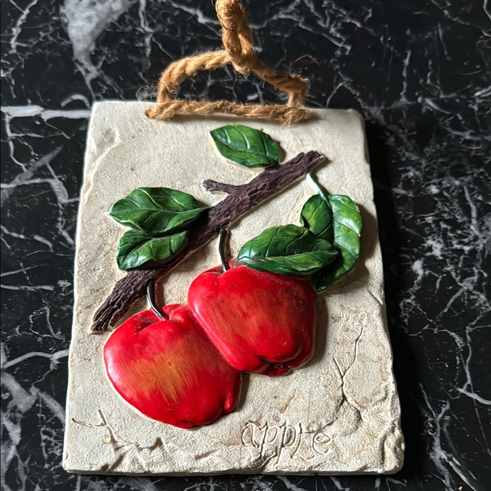 Rustic Red Apple Wall Hanging Decor